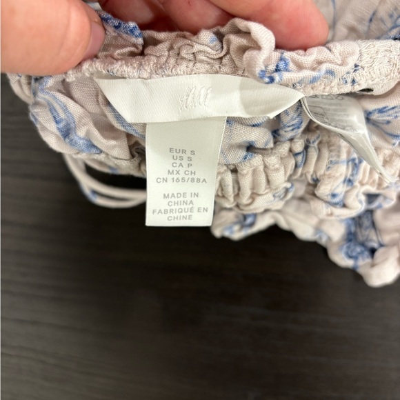 H&M - Pink and Blue Cross Back Crop Tank Top - Size Small - Picture 4 of 5